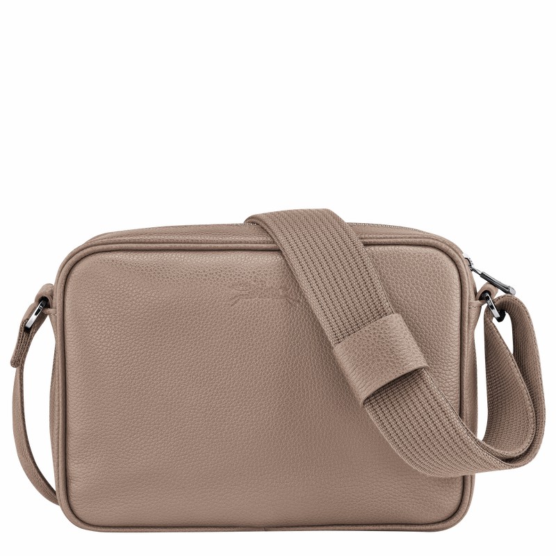 Longchamp Le FOULONNÉ S Camera bag - Leather Grey USA | 20043021F78