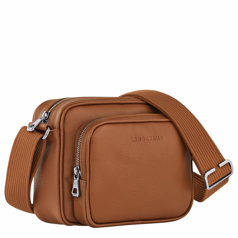 Longchamp Le FOULONNÉ S Camera bag - Leather Caramel USA | 20043021F72