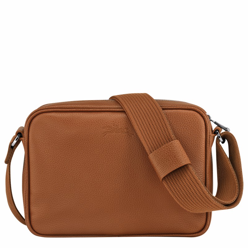 Longchamp Le FOULONNÉ S Camera bag - Leather Caramel USA | 20043021F72