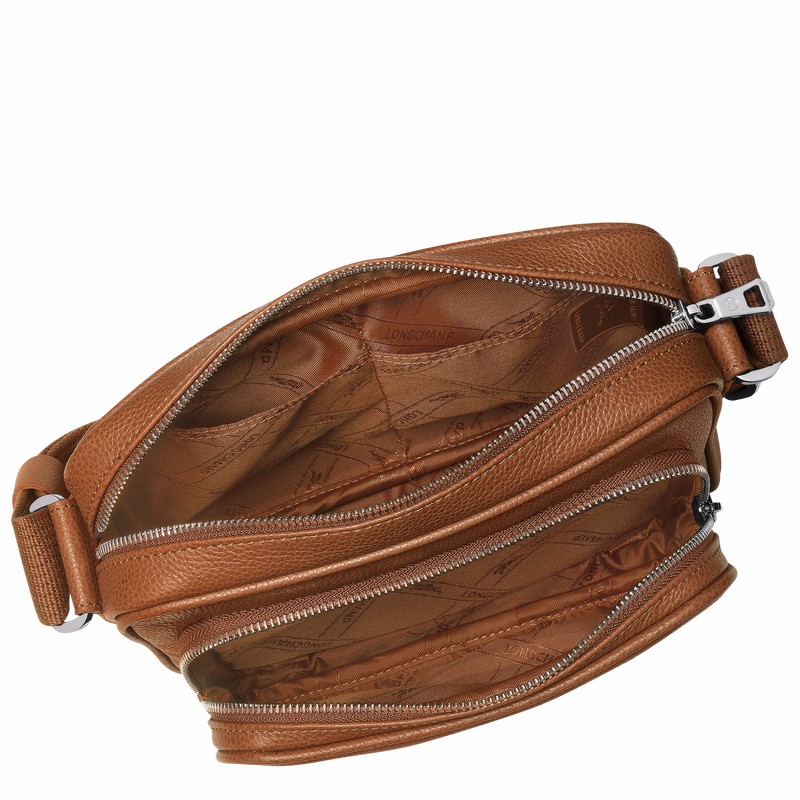 Longchamp Le FOULONNÉ S Camera bag - Leather Caramel USA | 20043021F72