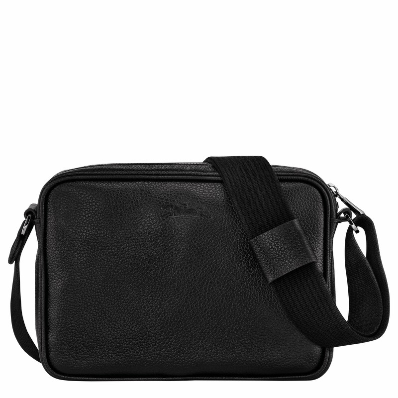 Longchamp Le FOULONNÉ S Camera bag - Leather Black USA | 20043021047