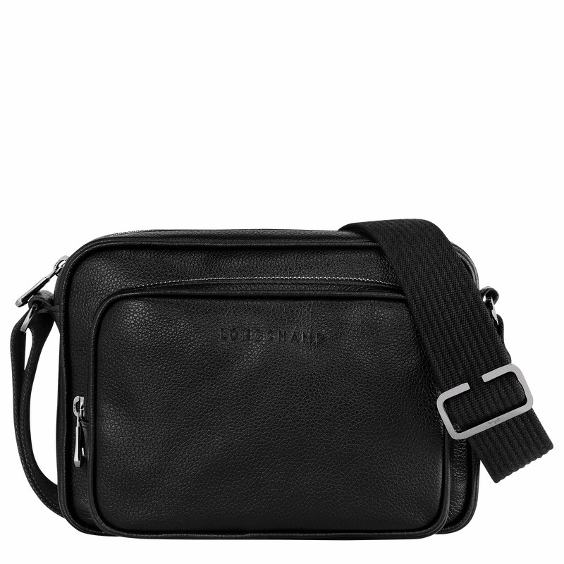 Longchamp Le FOULONNÉ S Camera bag - Leather Black USA | 20043021047