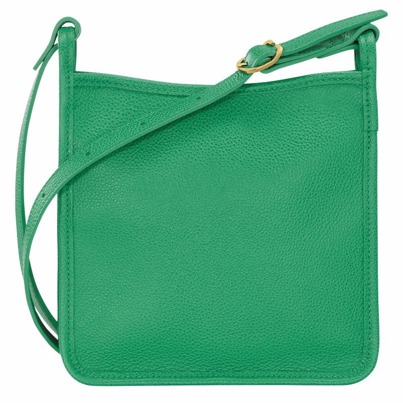 Longchamp Le FOULONNÉ S Crossbody bag - Leather Green USA | 10138021129