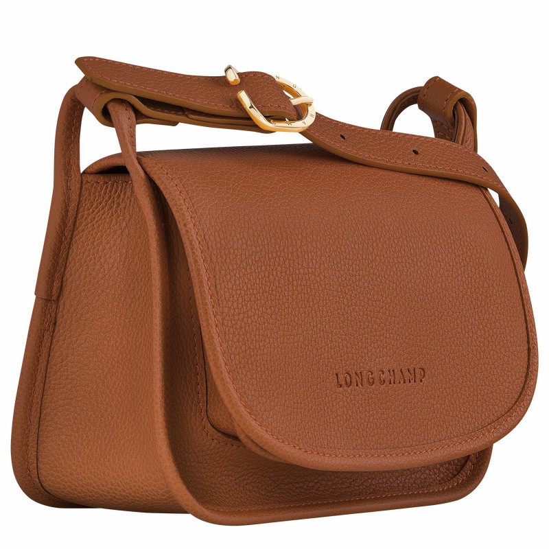 Longchamp Le FOULONNÉ S Crossbody bag - Leather Caramel USA | 10134021121