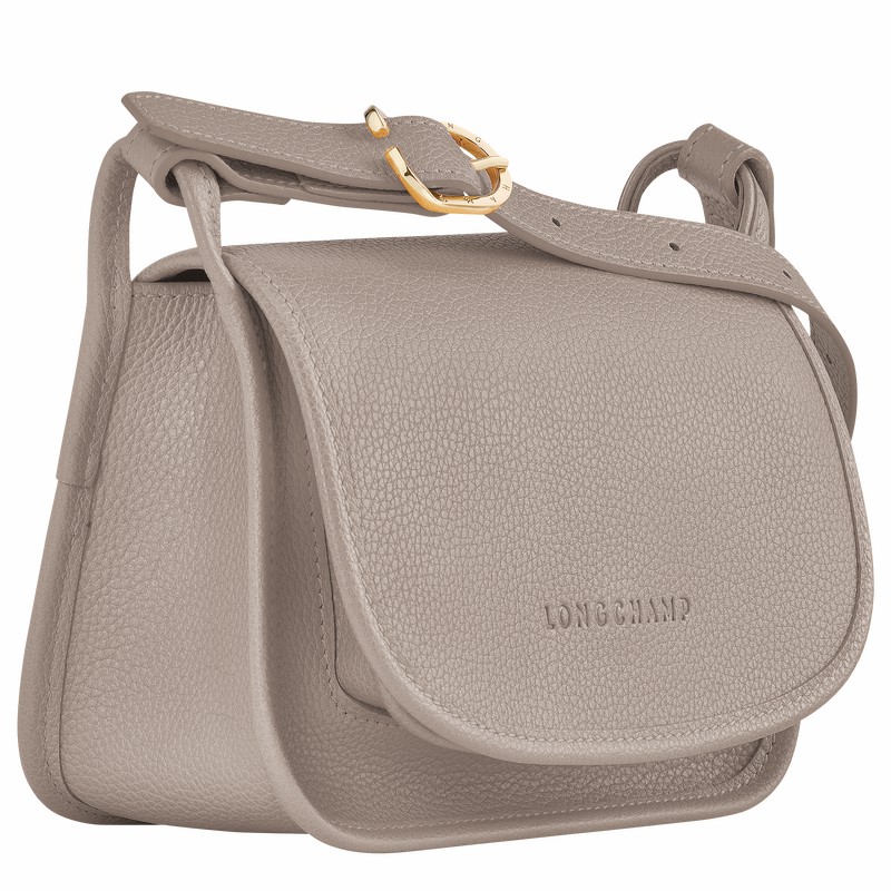 Longchamp Le FOULONNÉ S Crossbody bag - Leather Grey USA | 10134021P55