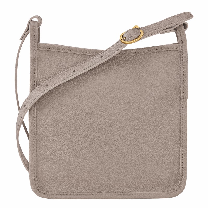 Longchamp Le FOULONNÉ S Crossbody bag - Leather Grey USA | 10138021P55