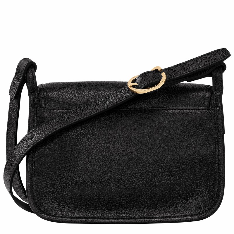 Longchamp Le FOULONNÉ S Crossbody bag - Leather Black USA | 10134021001