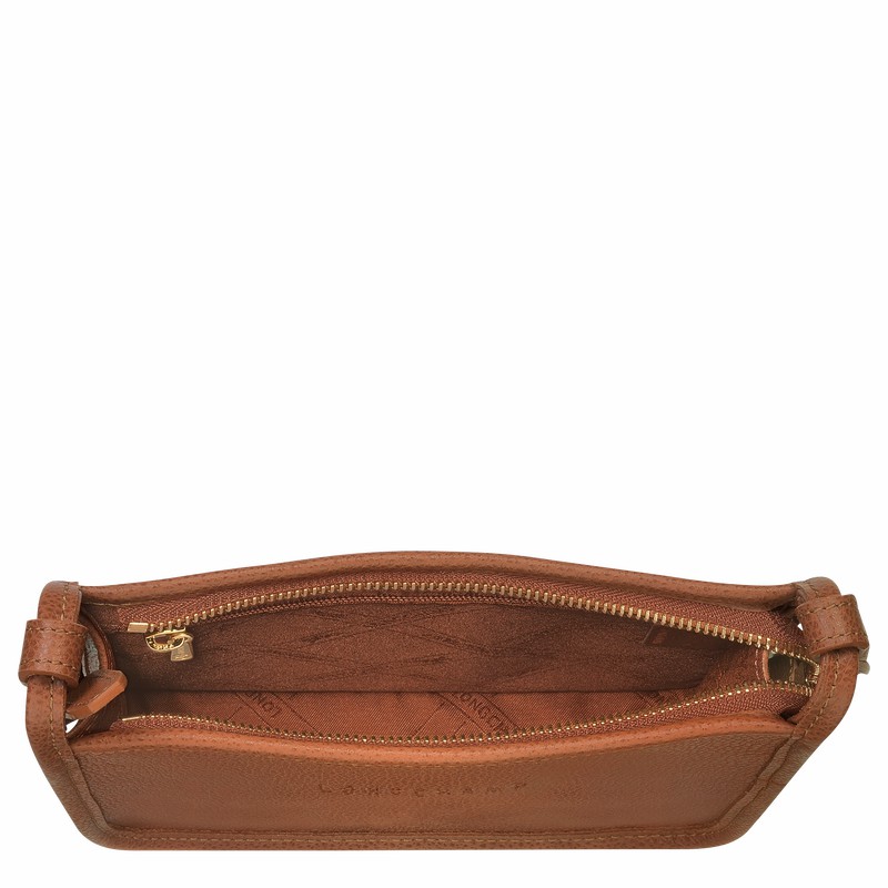 Longchamp Le FOULONNÉ S Crossbody bag - Leather Caramel USA | 10138021121