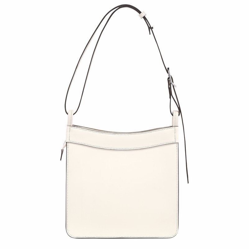 Longchamp Le FOULONNÉ S Hobo bag - Leather White USA | 10272HFI037