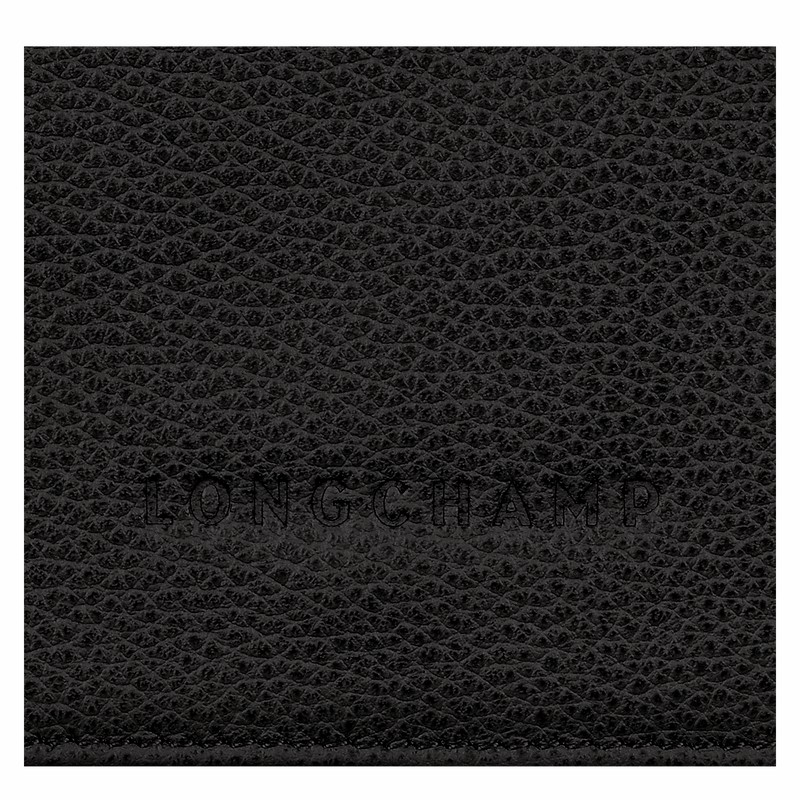 Longchamp Le FOULONNÉ Wallet - Leather Black USA | 30021021001-