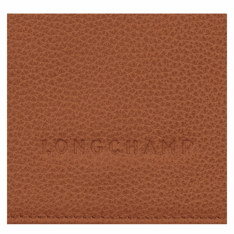 Longchamp Le FOULONNÉ Wallet - Leather Caramel USA | 30021021121-