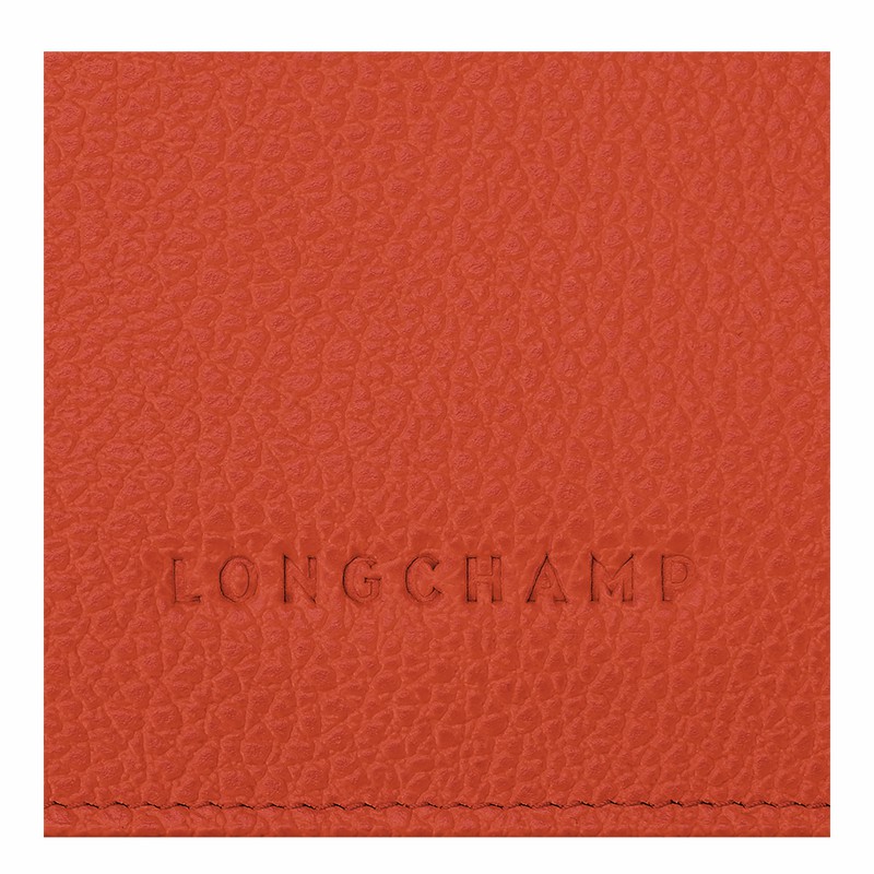 Longchamp Le FOULONNÉ Wallet - Leather Orange USA | 30021021685-