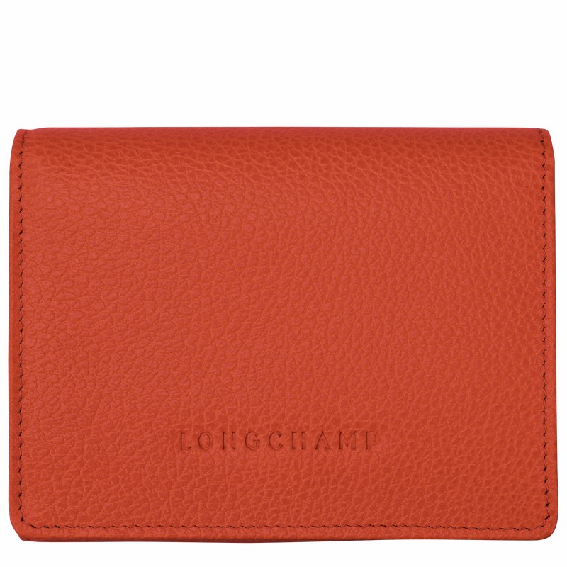 Longchamp Le FOULONNÉ Wallet - Leather Orange USA | 30021021685-