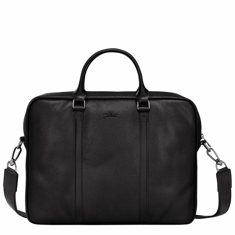 Longchamp Le FOULONNÉ XS Briefcase - Leather Black USA | L2121021047