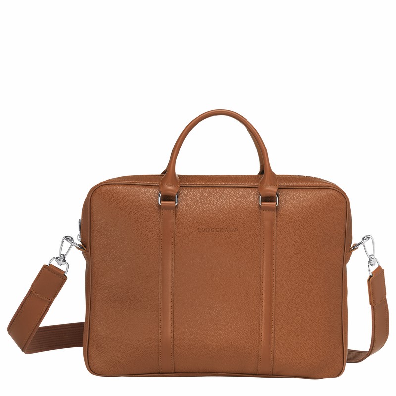 Longchamp Le FOULONNÉ XS Briefcase - Leather Caramel USA | L2121021F72