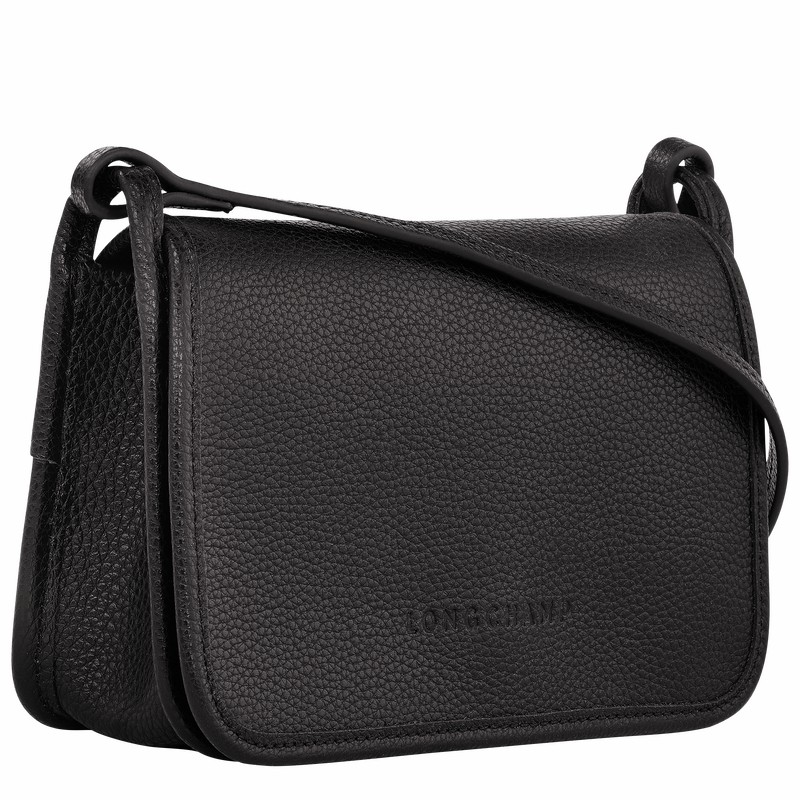 Longchamp Le FOULONNÉ XS Clutch - Leather Black USA | 10133021001