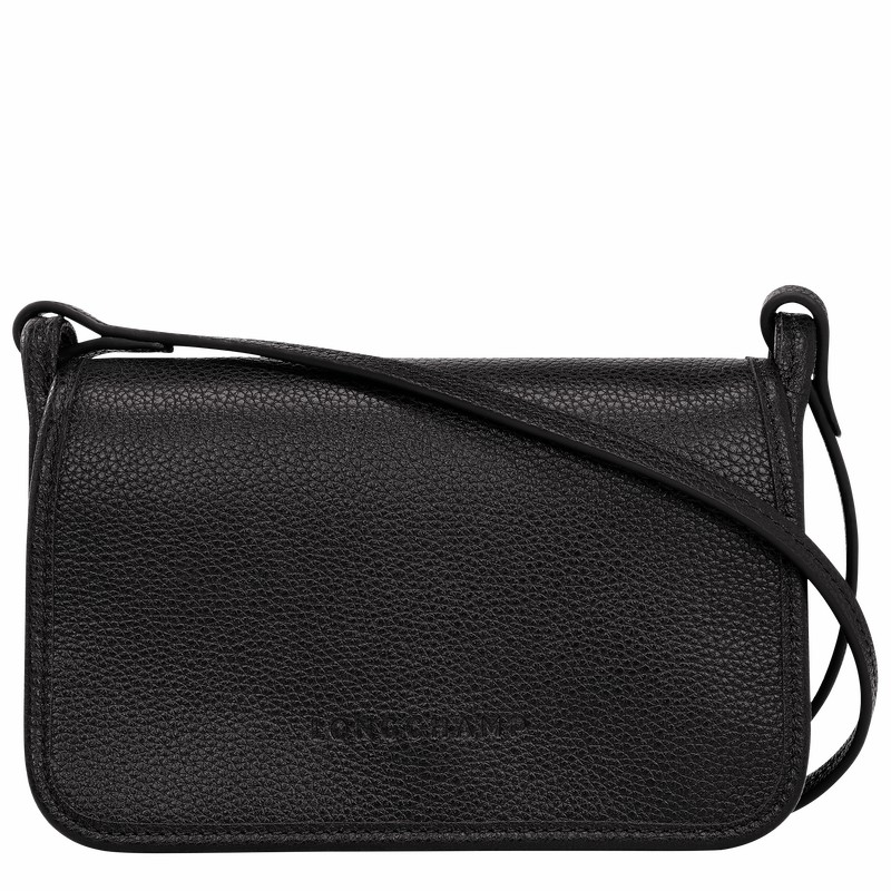 Longchamp Le FOULONNÉ XS Clutch - Leather Black USA | 10133021001