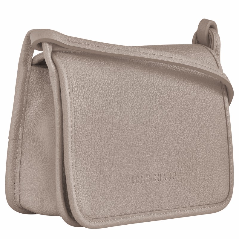 Longchamp Le FOULONNÉ XS Clutch - Leather Grey USA | 10133021P55