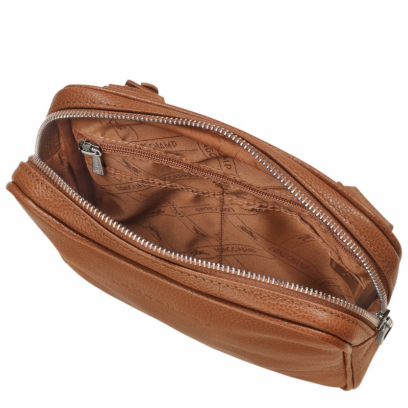 Longchamp Le FOULONNÉ XS Crossbody bag - Leather Caramel USA | L1712021F72