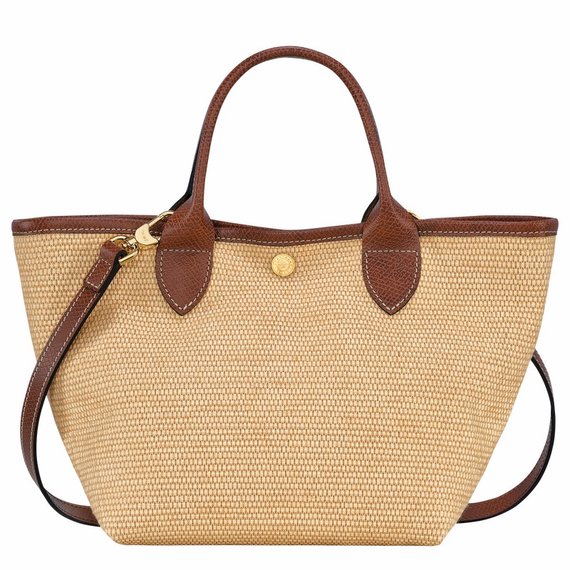 Longchamp Le Panier Pliage S Basket bag - Canvas Brown USA | 10144HZB035