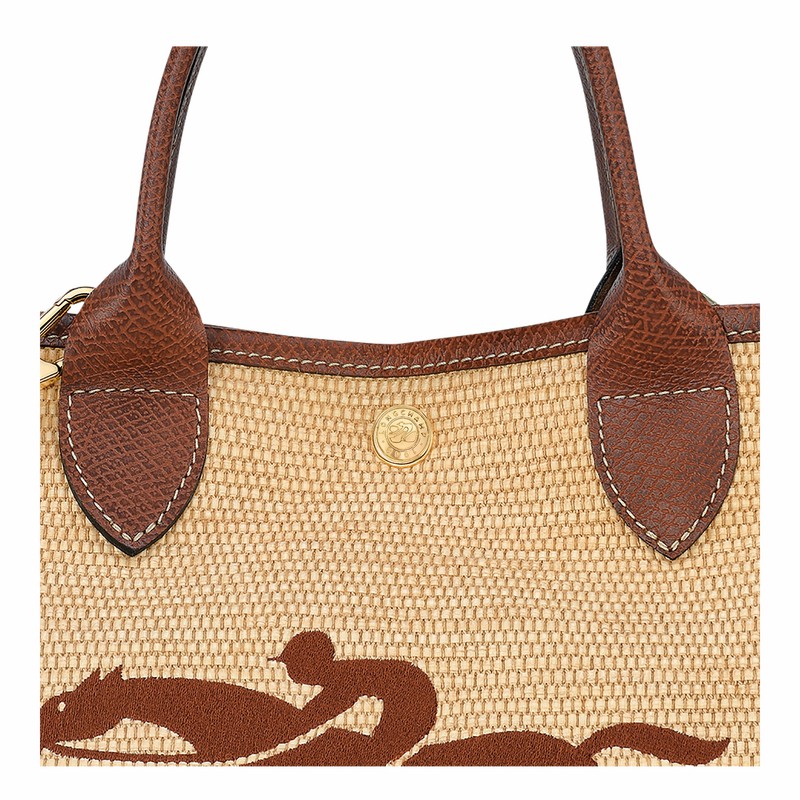 Longchamp Le Panier Pliage S Basket bag - Canvas Brown USA | 10144HZB035