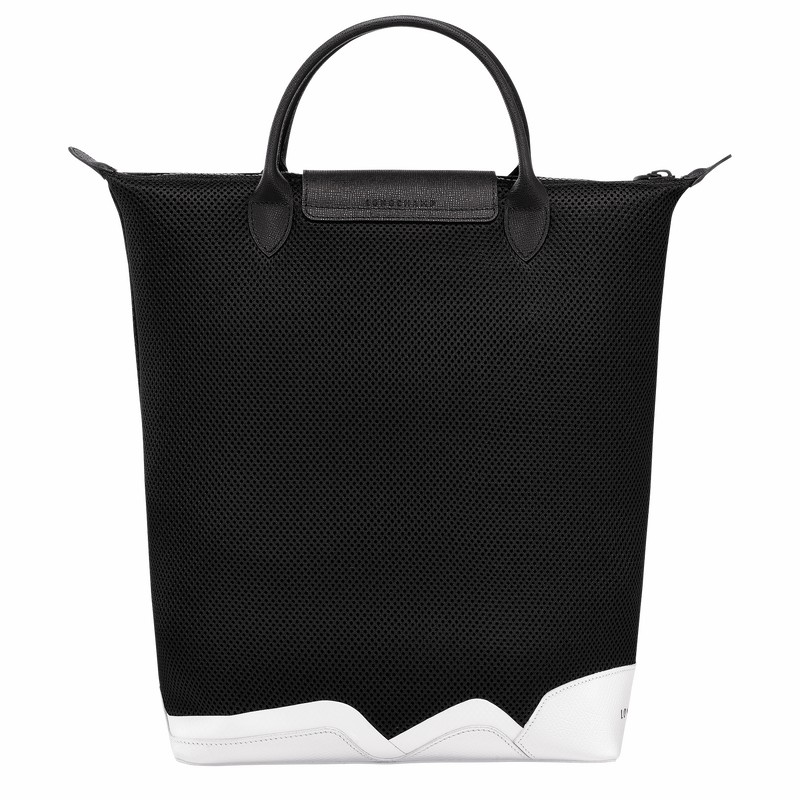 Longchamp Le Pliage Collection M Tote bag - Canvas Black USA | 10268HFF001