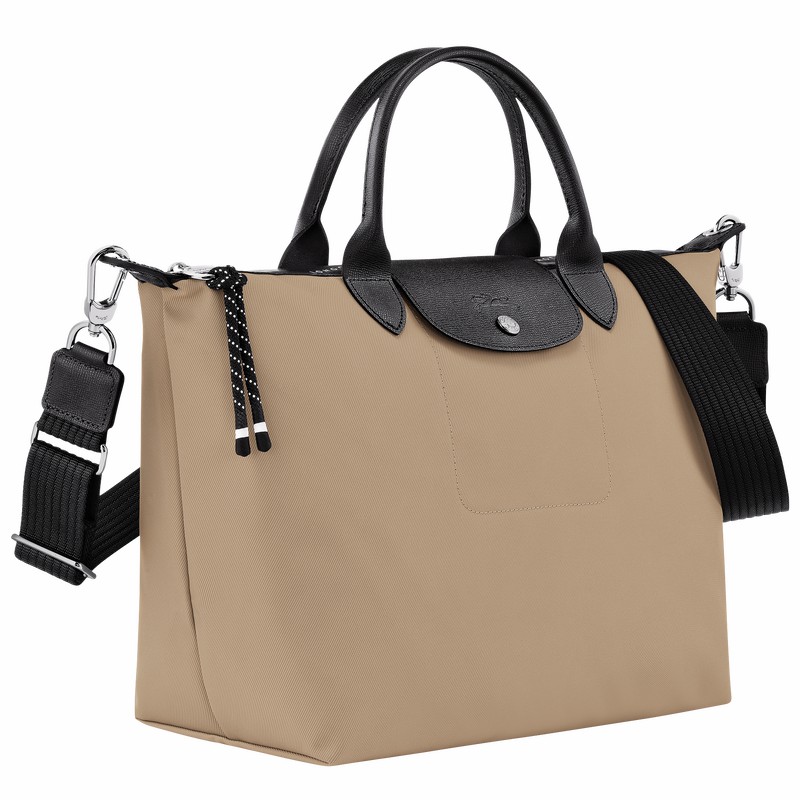 Longchamp Le Pliage Energy L Handbag - Recycled canvas Grey USA | L1515HSR299