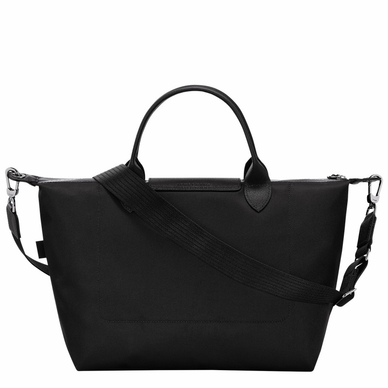 Longchamp Le Pliage Energy L Handbag - Recycled canvas Black USA | L1515HSR001