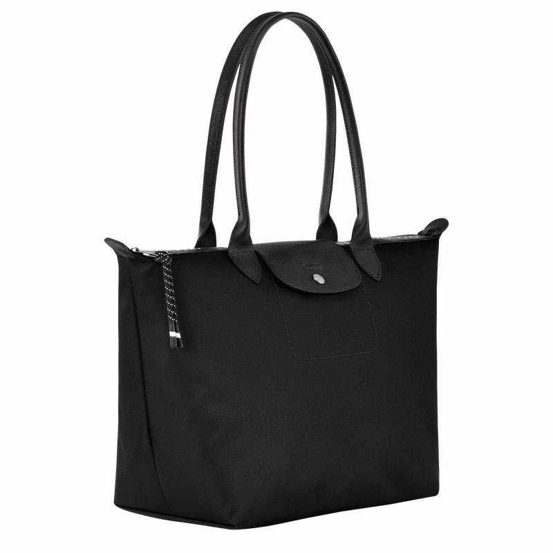 Longchamp Le Pliage Energy L Tote bag - Recycled canvas Black USA | L1899HSR001