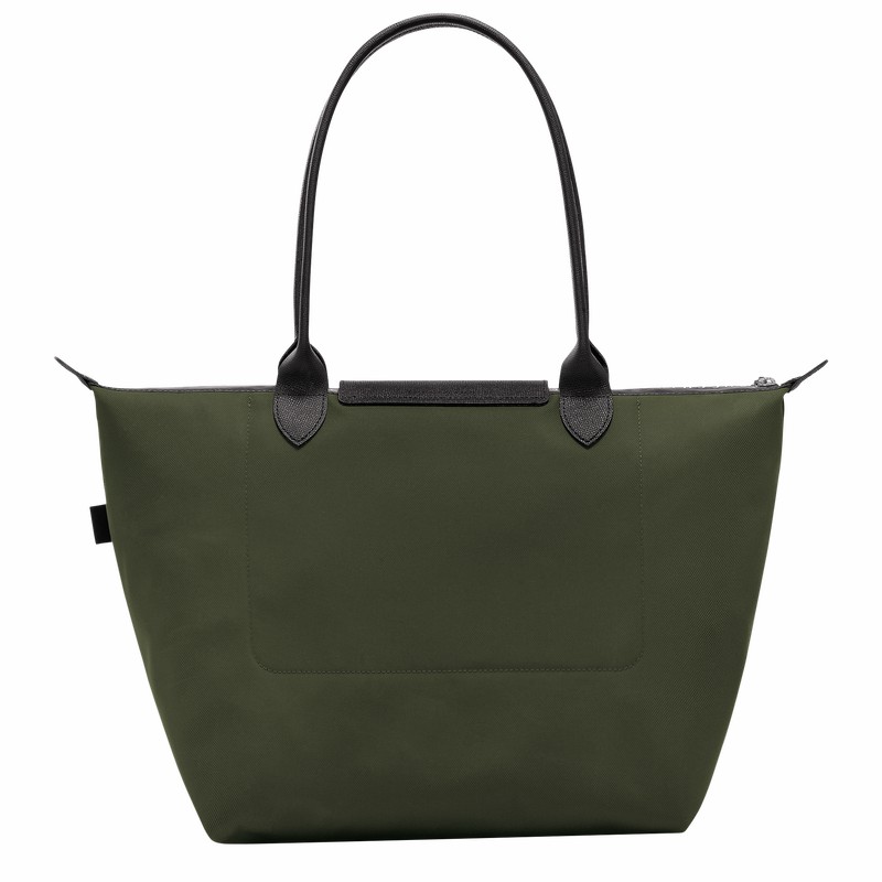 Longchamp Le Pliage Energy L Tote bag - Recycled canvas Khaki USA | L1899HSR892