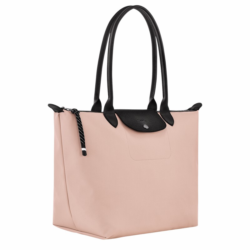 Longchamp Le Pliage Energy L Tote bag - Recycled canvas Beige USA | L1899HSR542