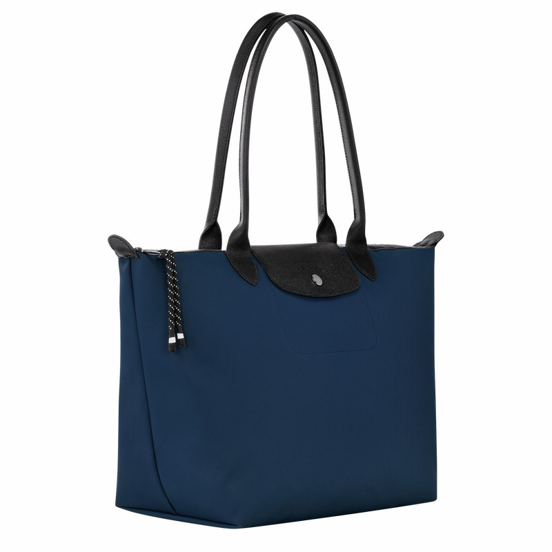 Longchamp Le Pliage Energy L Tote bag - Recycled canvas Navy USA | L1899HSR006