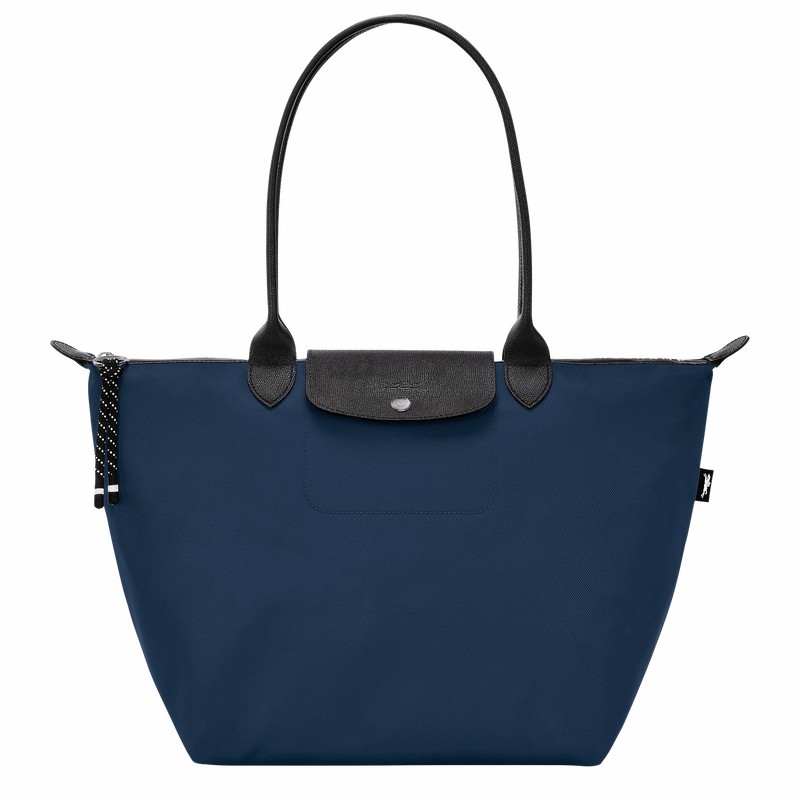 Longchamp Le Pliage Energy L Tote bag - Recycled canvas Navy USA | L1899HSR006