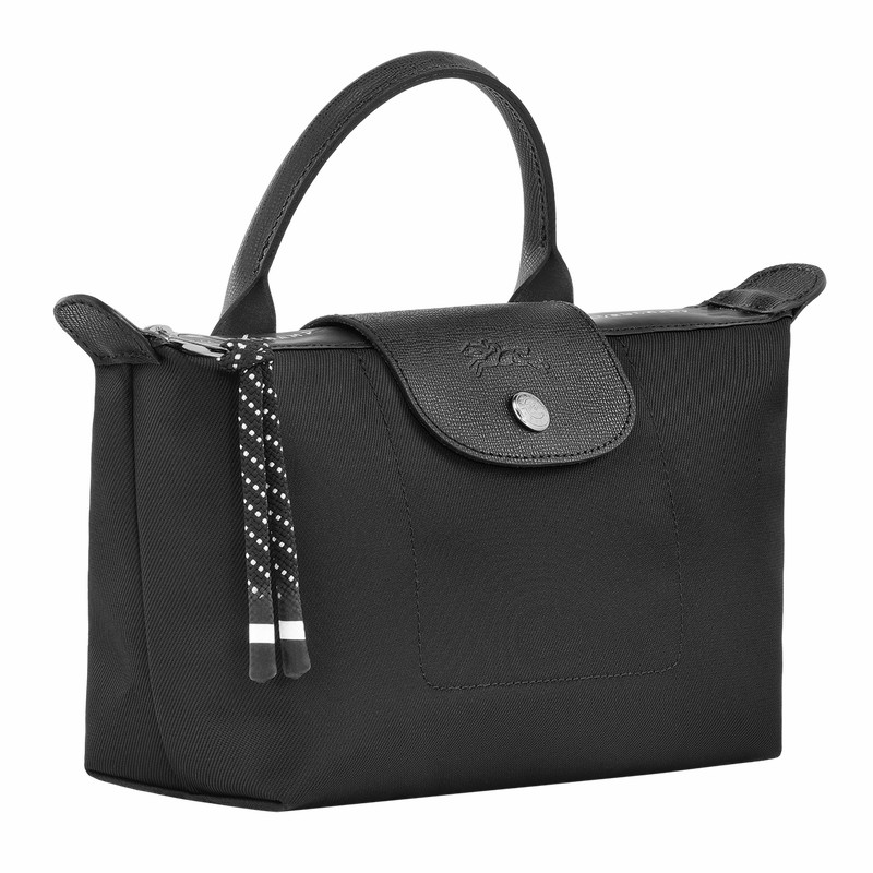 Longchamp Le Pliage Energy Pouch - Recycled canvas Black USA | 30030HSR001