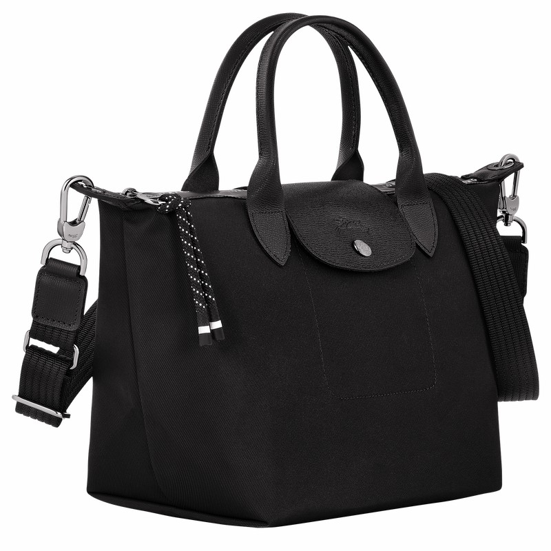 Longchamp Le Pliage Energy S Handbag - Recycled canvas Black USA | L1512HSR001