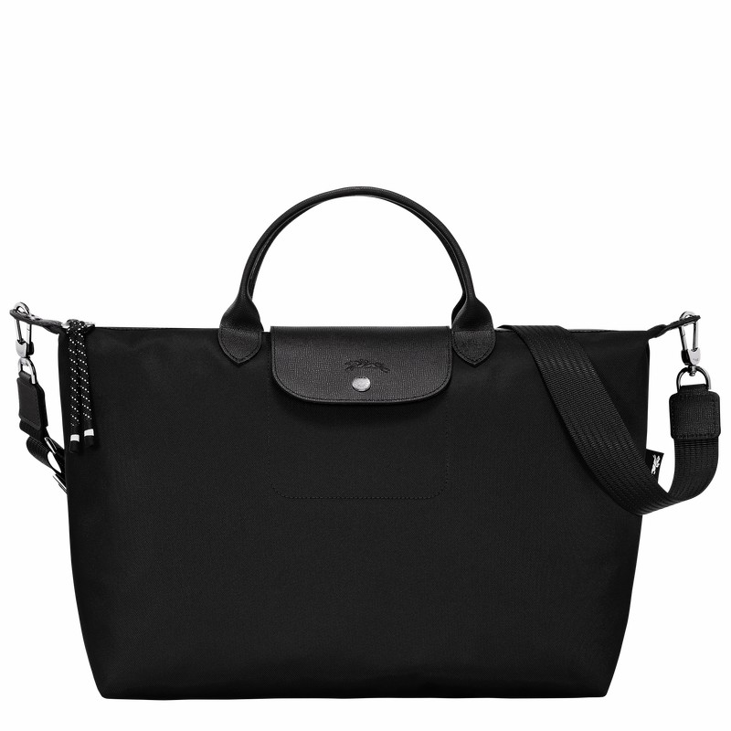 Longchamp Le Pliage Energy XL Handbag - Recycled canvas Black USA | L1630HSR001