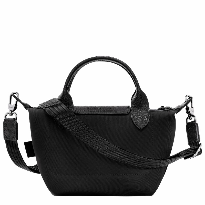 Longchamp Le Pliage Energy XS Handbag - Recycled canvas Black USA | L1500HSR001