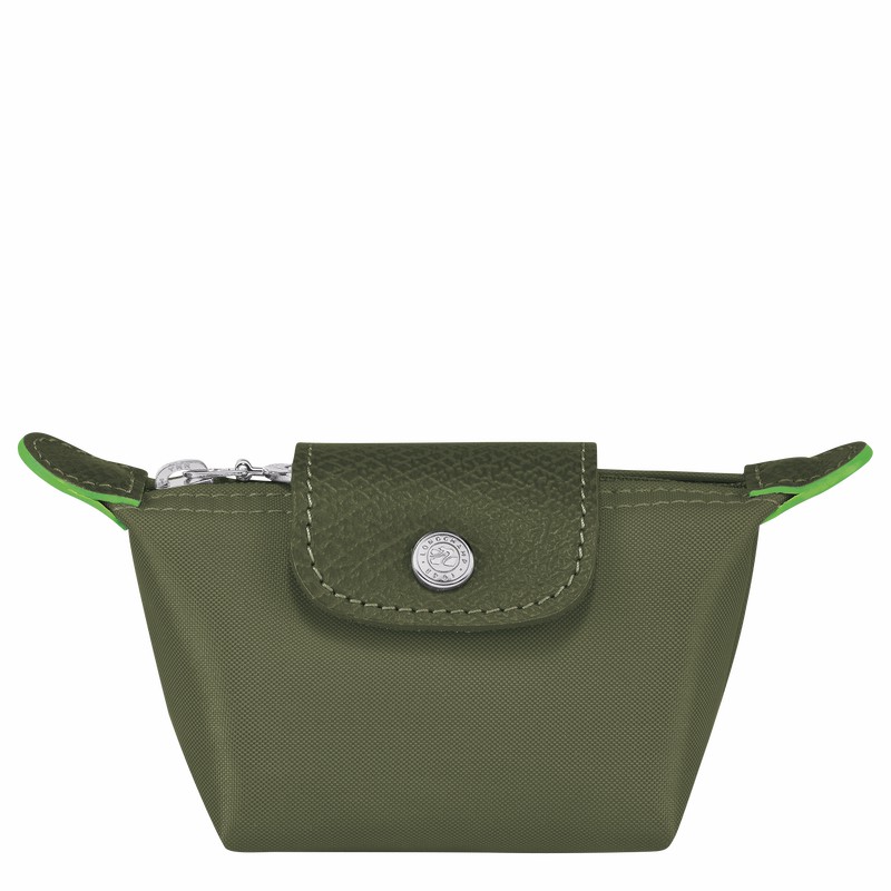 Longchamp Le Pliage Green Coin purse - Recycled canvas Green USA | 30016919479-