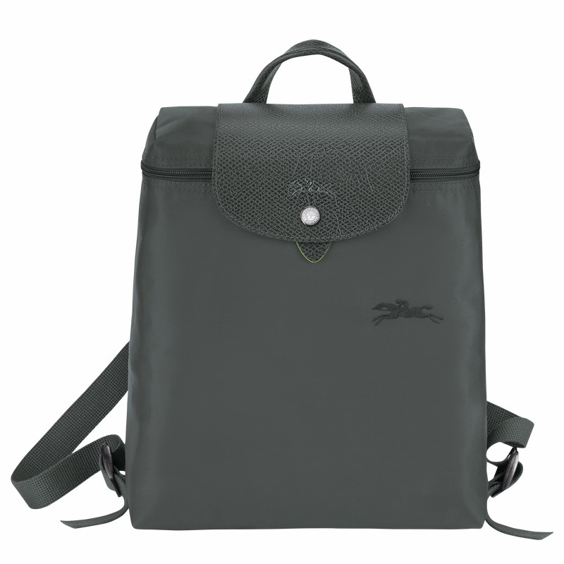 Longchamp Le Pliage Green M Backpack - Recycled canvas Deep Grey USA | L1699919P66-