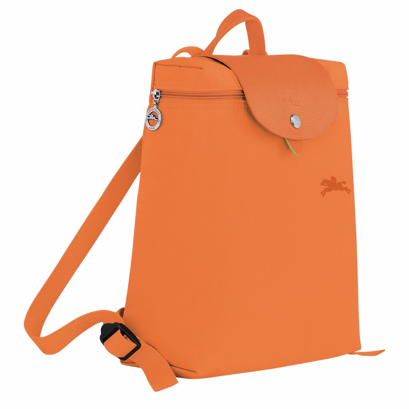 Longchamp Le Pliage Green M Backpack - Recycled canvas Orange USA | L1699919P54