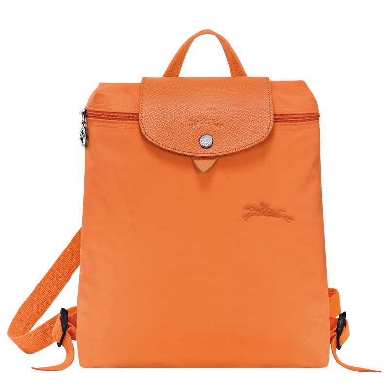 Longchamp Le Pliage Green M Backpack - Recycled canvas Orange USA | L1699919P54