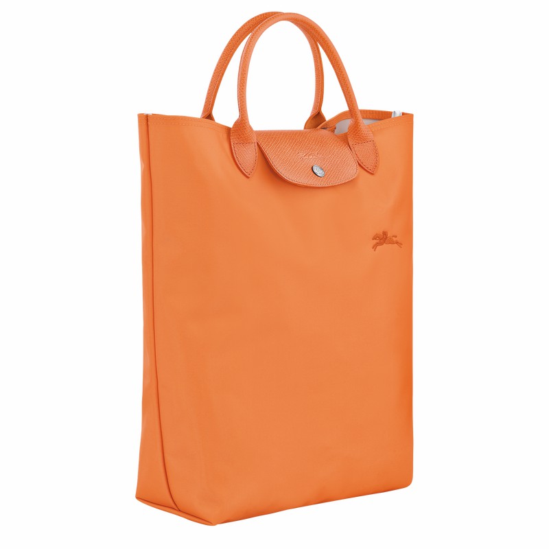 Longchamp Le Pliage Green M Tote bag - Canvas Orange USA | 10168919P54-