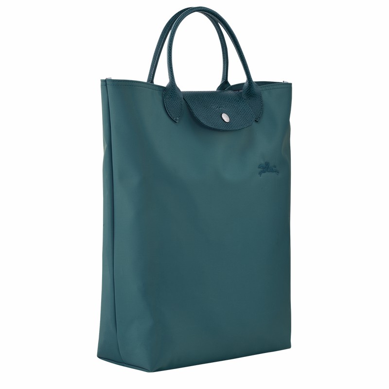 Longchamp Le Pliage Green M Tote bag - Canvas Peacock USA | 10168919P89-