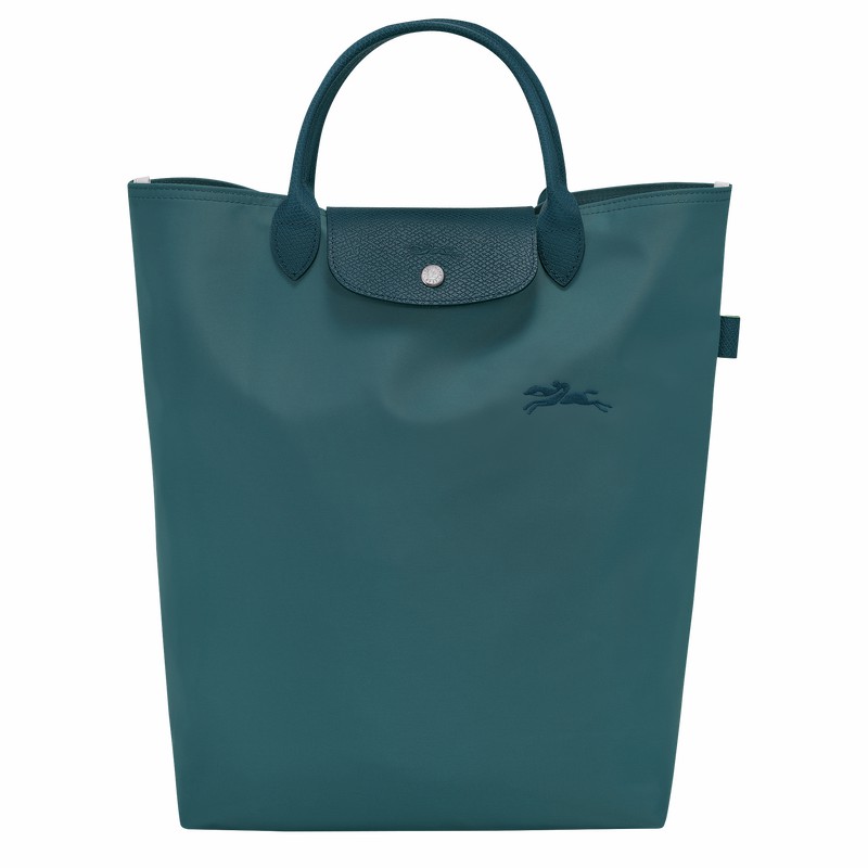 Longchamp Le Pliage Green M Tote bag - Canvas Peacock USA | 10168919P89-