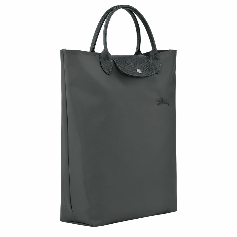 Longchamp Le Pliage Green M Tote bag - Canvas Deep Grey USA | 10168919P66-