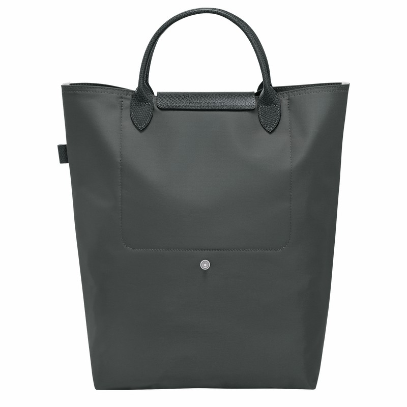 Longchamp Le Pliage Green M Tote bag - Canvas Deep Grey USA | 10168919P66-