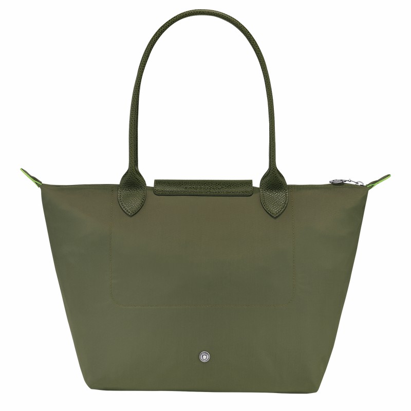 Longchamp Le Pliage Green M Tote bag - Recycled canvas Green USA | L2605919479