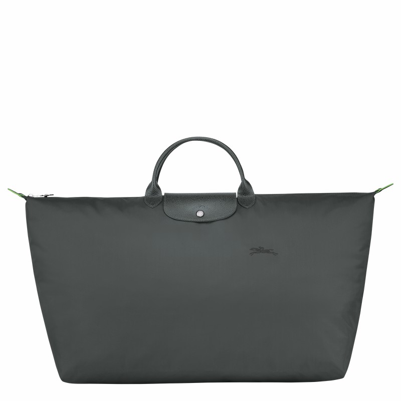 Longchamp Le Pliage Green M Travel bag - Recycled canvas Deep Grey USA | L1625919P66-