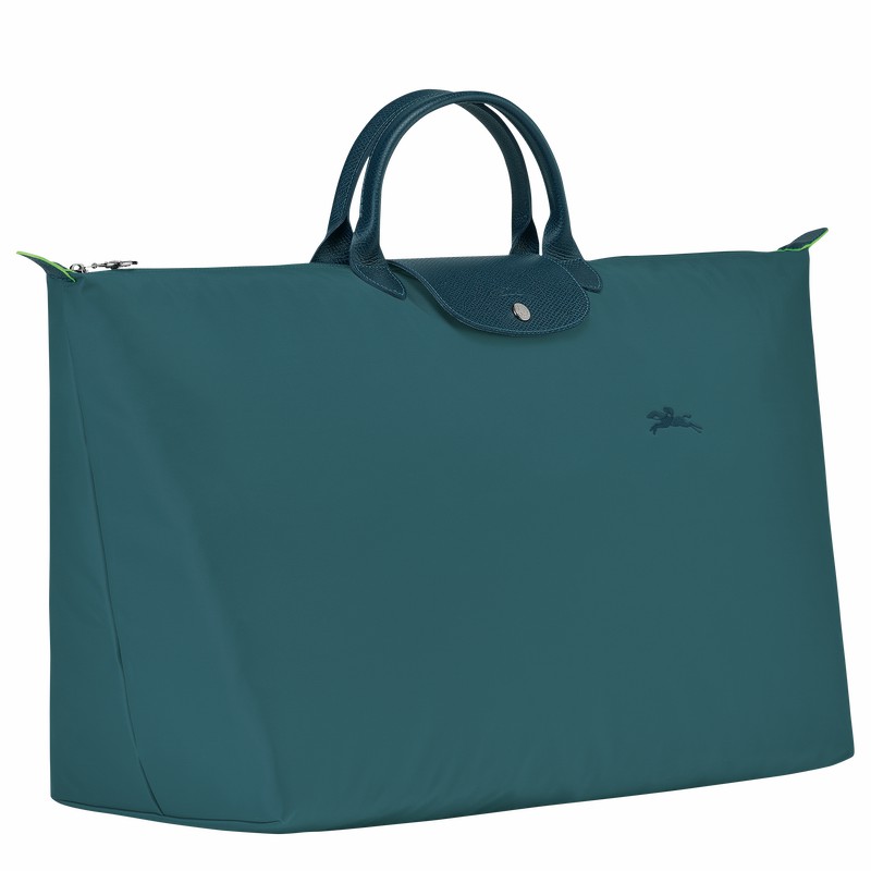 Longchamp Le Pliage Green M Travel bag - Recycled canvas Peacock USA | L1625919P89-