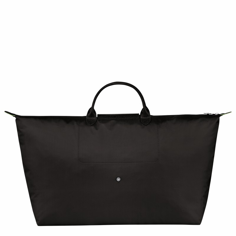 Longchamp Le Pliage Green M Travel bag - Recycled canvas Black USA | L1625919001-